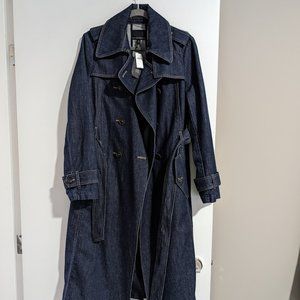 Banana Republic Long Denim Trench Coat